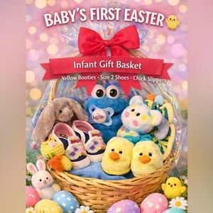 Infant Easter Basket – Vintage Cookie Monster, Booties,